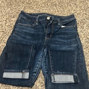 American eagle hog rose jeggings